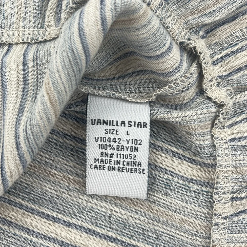 Striped Ruffle Sleeve Top - Picture 7 of 7